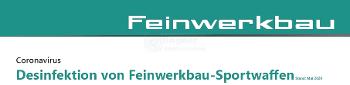 Informationen zur Desinfektion von FWB-Sportwaffen 