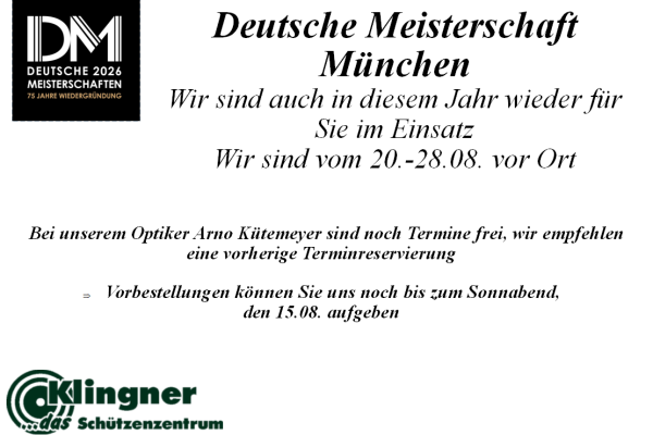 Deutsche Meisterschaft in München 2026