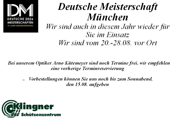 Deutsche Meisterschaft in München 2026
