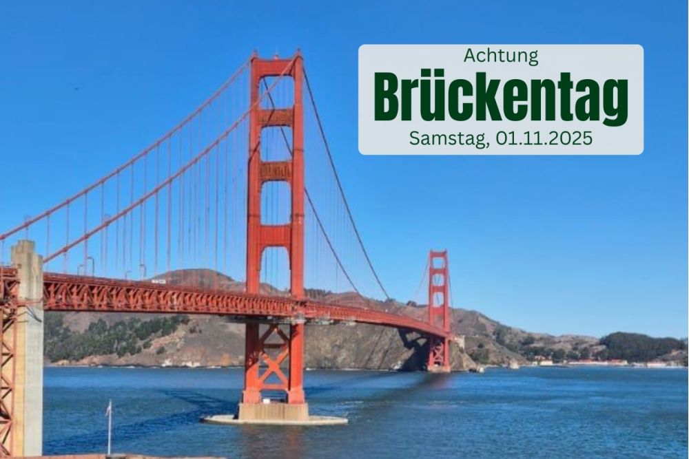 Brückentag am 01.11.2025