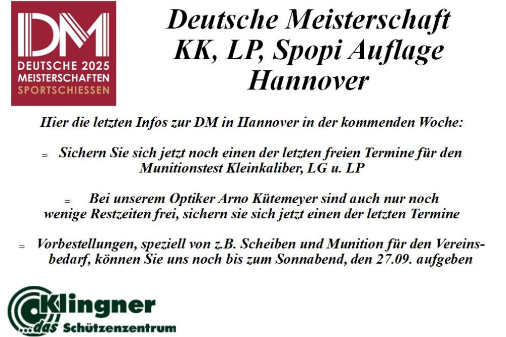 + DM Hannover 2025! +
